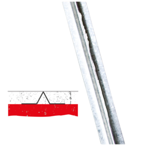 GUIDA A "T" 6 mm   ( SENZA FORI )
