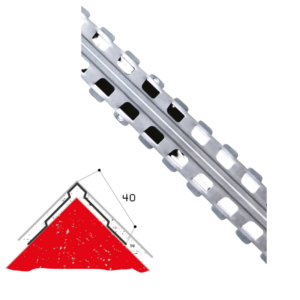 PARASPIGOLO ZN ALETTATO 40X40