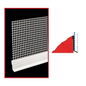 ANG.PVC ROMPIGOCCIA PER BASE C/RETE 12,5X250