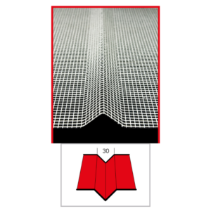 RETE CORNICE A "V"PREFORMATA mm.40X2000 L200