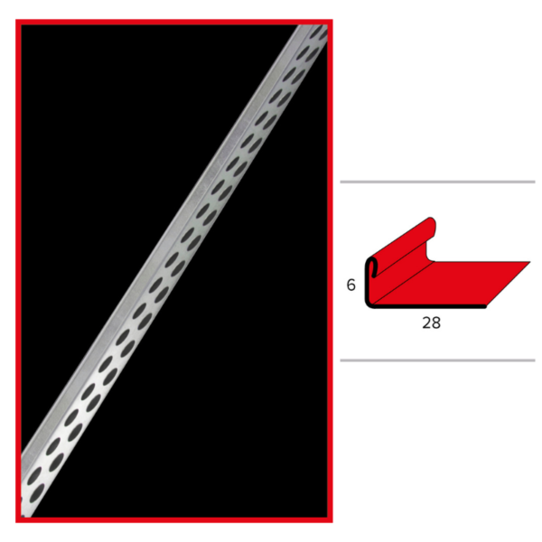 PROF. ZN DELIMITAZIONE 28X6 L.300