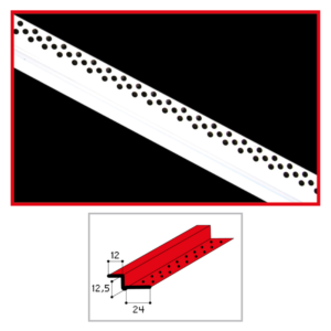 PROFILO CORNICE -SCURETTO A "Z" PREV. BIANCO  L.300
