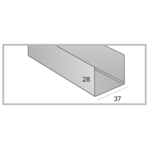 PROFILO AD U PERIMETRALE 28X37X28      L300