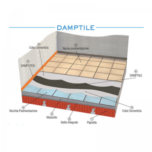 damptile project for building Alfe rappresentanze